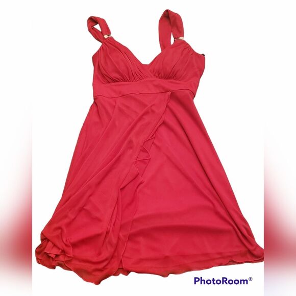 Enfocus Studio 8 Petite Dress Sexy Asymmetric Hem - Picture 6 of 7